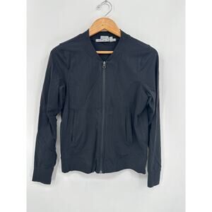 Athleta Black Athletic zip front jacket Size Medium